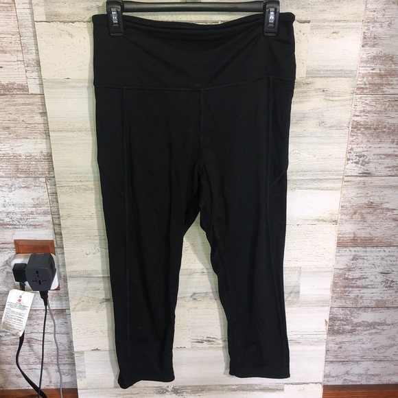 Pink Victoria’s Secret ultimate black leggings size large workout gym everyday​​ - Picture 1 of 5